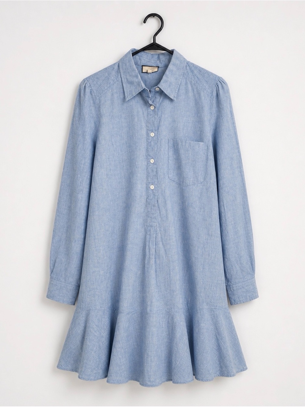 Tuckernuck Callahan Button Lightweight Denim Shirt Dress Light Blue Size M